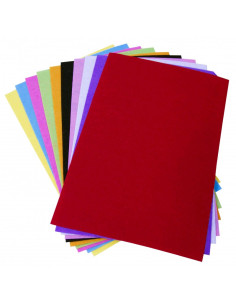 Coli fetru A3 - simplu, 1mm, diverse culori, set 10 coli, Colorarte, HYZ- 611