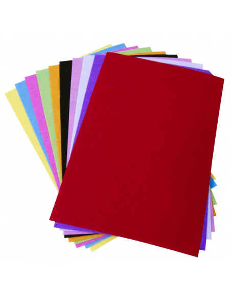 Coli fetru A4, 1mm, diverse culori, set 10 coli, Colorarte, HYZ- 629