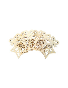 Accesorii creatie - lemn decupat - stea, set 5 buc, Colorarte, FS-MF