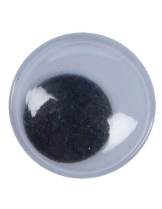 Accesorii creatie - ochisori mari plastic, negru, 10mm, set 90 buc, Colorarte