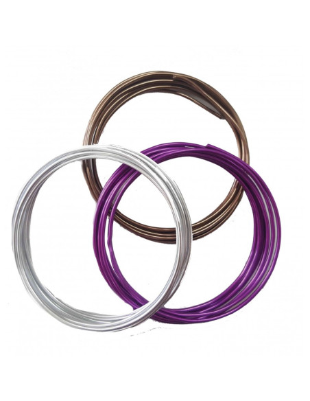 Accesorii creatie - sarma aluminiu, diverse culori, 2m, Colorarte
