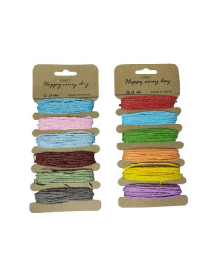 Accesorii creatie - sfoara hartie, 5m x 6 culori, Colorarte, diverse culori