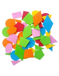Abtibilduri - forme geometrice, 8g, buretat, Colorarte, 3361