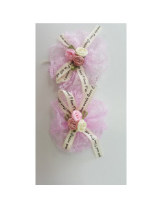 Accesorii creatie - flori textil, pentru cusunt pe dantela, set 2 buc, Colorarte 2