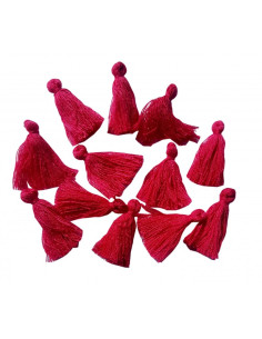 Accesorii creatie - ciucurasi textil, culori uni, set 12 buc, Colorarte