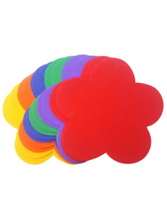 Forme decorative - hartie gumata - floare, 14x15cm, 1mm, diverse culori, set 12 coli, Colorarte