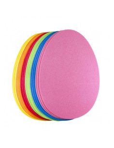 Forme decorative - hartie gumata - ou, 14x15cm, diverse culori, set 12 buc, Colorarte