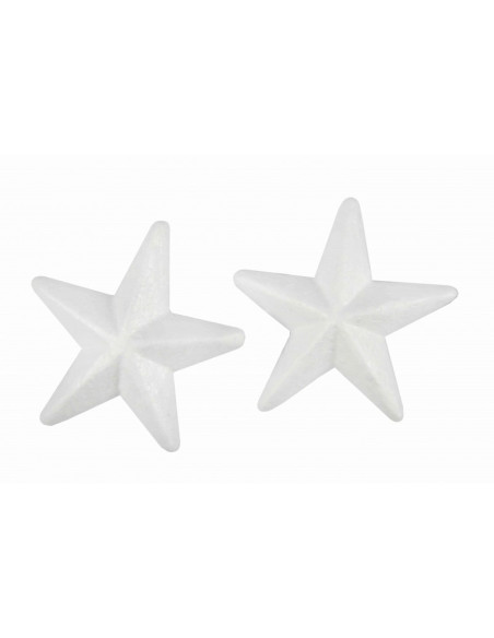Accesorii creatie - polistiren - steluta, alb, 12cm, set 2 buc, Colorarte
