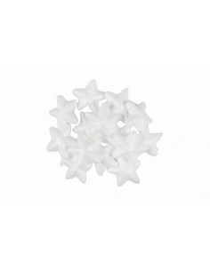 Accesorii creatie - polistiren - stea, alb, 3cm, set 16 buc, Colorarte