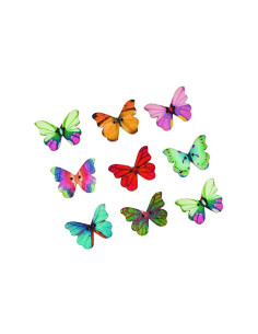 Accesorii creatie - lemn - fluturi povesti, set 10-12 buc, Colorarte