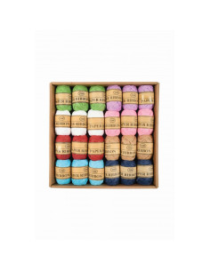 Accesorii creatie - ghem sfoara hartie, diverse culori, 10m, 8 culori, set 24 buc, Colorarte, BC-JT004
