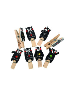 Accesorii creatie - lemn - carlig ursulet, natur, 3.5cm, set 10 buc, Colorarte