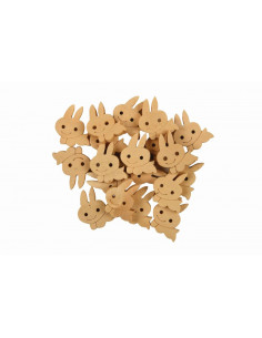 Accesorii creatie - lemn - pisica, natur, set 20 buc, Colorarte
