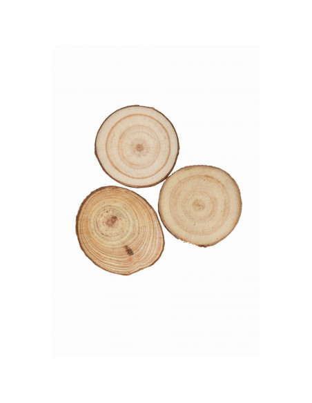 Accesorii creatie - lemn - rondele, 3.5cm, set 3 buc, Colorarte