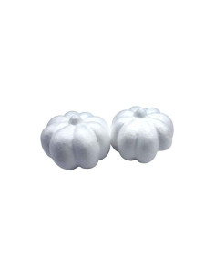 Accesorii creatie - polistiren - dovleac, alb, 9cm, set 2 buc, Colorarte