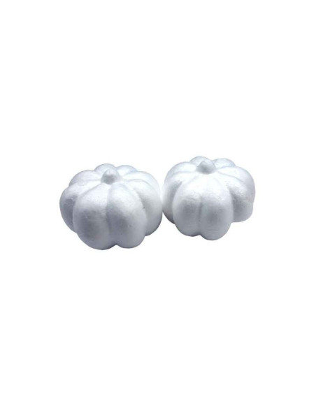 Accesorii creatie - polistiren - dovleac, alb, 9cm, set 2 buc, Colorarte