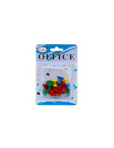 Ace panou pluta Office Cover P-5032, metalice, mari, diverse culori, blister 12 buc
