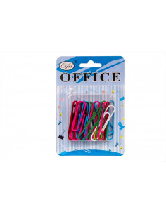 Agrafe birou Office Cover P-5016, metalice, 50mm, diverse culori, blister 30 buc