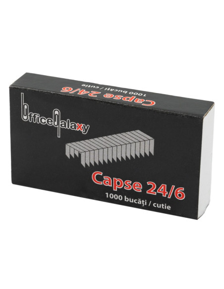 Capse Office Galaxy, 24/6, 30 coli, set 1000 buc