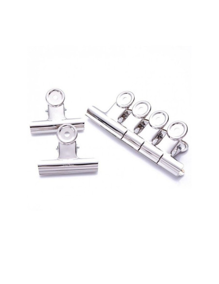 Clipsuri metalice Office Cover DL0010 DL6100, inox, 90mm, argintii, set 6 buc