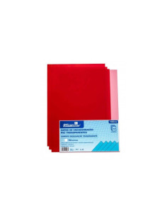 Coperta indosariere A4 Office Cover, PVC rosu, transparent, 0.15mm, top cu 100 coli