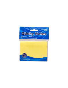 Notes adeziv Office Cover A04, 100 coli, 75x100mm, galben pastel, blister