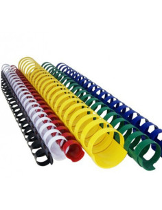 Inele plastic pentru indosariere Office Cover, 51mm, negru