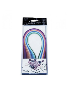 Hartie quilling, 0.5x39cm, diverse culori, intense, set 150-160 buc, CNX, YZ5216