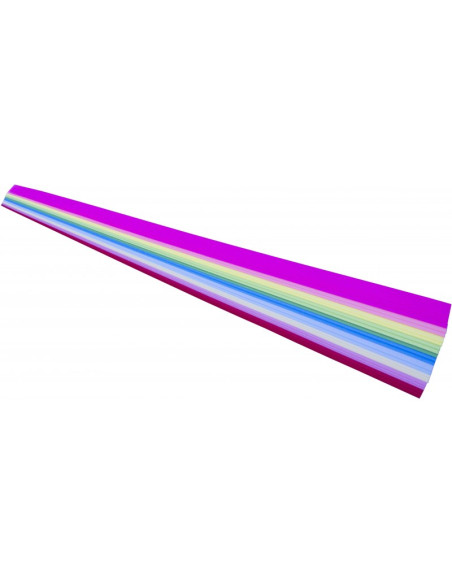 Hartie quilling, 1x25cm, diverse culori, neon, set 90 buc, CNX
