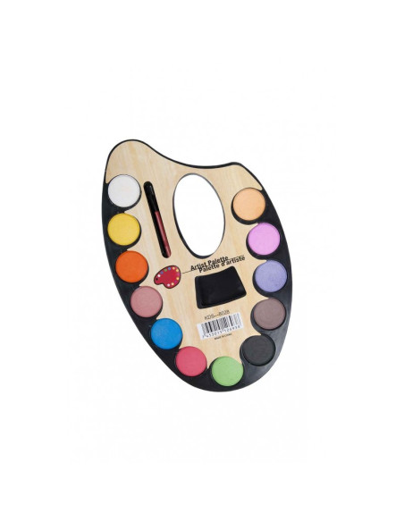 Acuarele Cnx, cu paleta pictura, 12 culori, PVC, KDS8028