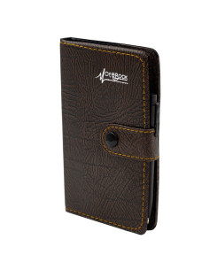Agenda A6 nedatata CNX Lizy 4406 / 7260, 90 pagini, coperta imitatie piele maro, cu capsa 2