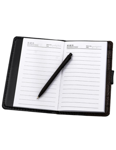 Agenda A6 nedatata CNX Lizy 4406 / 7260, 90 pagini, coperta imitatie piele maro, cu capsa