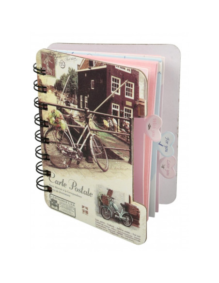 Jurnal A6 CNX Carti Postale Europa XQ-007, 108 pagini, coperta carton, cu spira