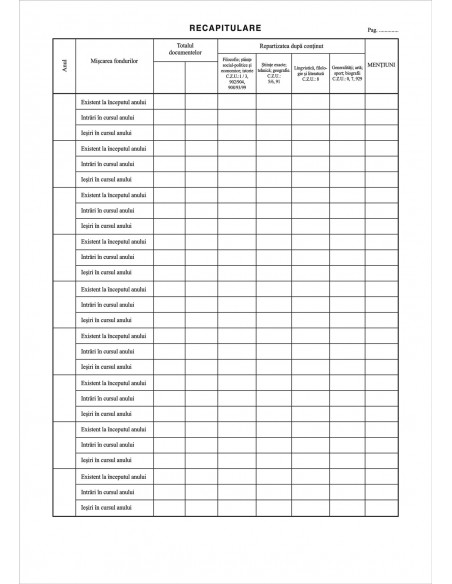 C102 Registru de miscare a fondului de publicatii (RMF) - coperta arhiva