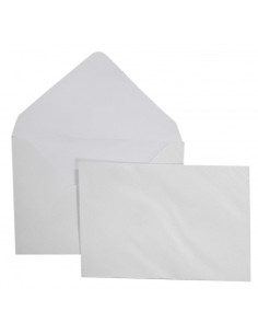 Plic color C7L CNX, alb metalizat, 120g/mp, 75x110mm, set 10 buc