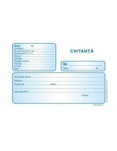 P028 Chitanta 3 exemplare, 50 seturi