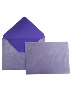 Plic color CNX, violet metalizat, 120g/mp, 130x180mm, cu model, set 10 buc