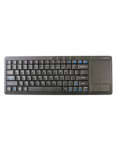 Tastatura wireless Omega Smart TV OKB004B, cu touch pad, negru