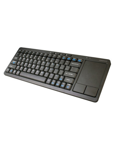 Tastatura wireless Omega Smart TV OKB004B, cu touch pad, negru