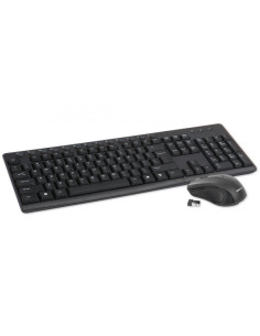 Set wireless - tastatura multimedia + mouse 1200dpi Omega OKM071B, negru