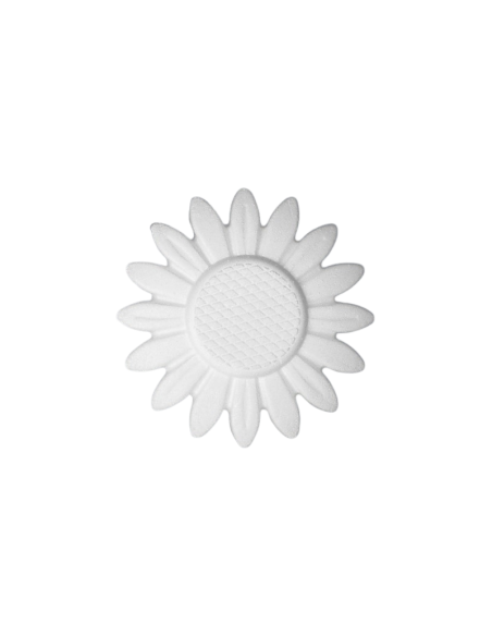 Accesorii creatie - polistiren HD - floarea soarelui, alb, 15x15x1.6cm, Colorarte