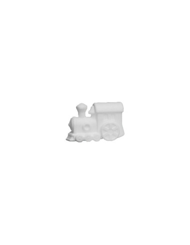 Accesorii creatie - polistiren HD - locomotiva, alb, 5x7.5x12cm, Colorarte