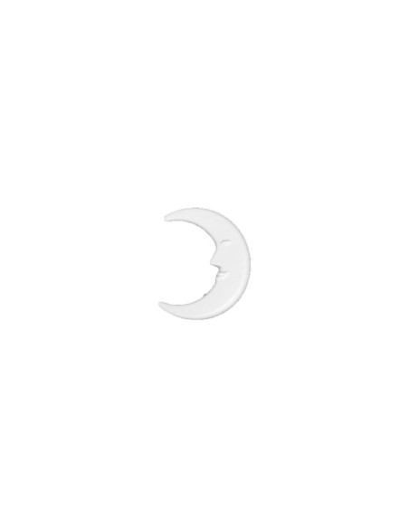 Accesorii creatie - polistiren HD - luna, alb, 12cm, Colorarte