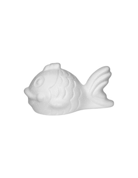 Accesorii creatie - polistiren HD - peste, alb, 15x8x10cm, Colorarte