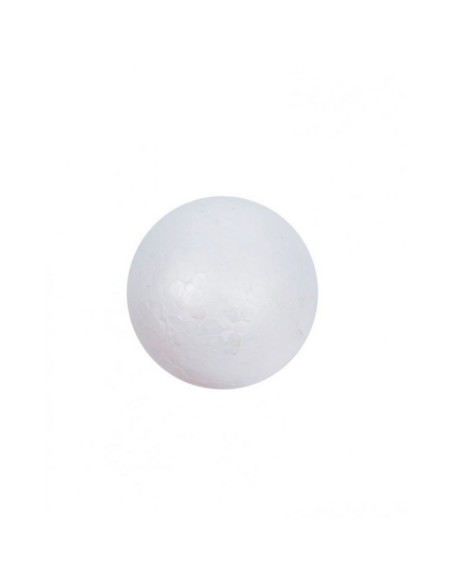 Accesorii creatie - polistiren HD - sfera, alb, 6cm, Colorarte