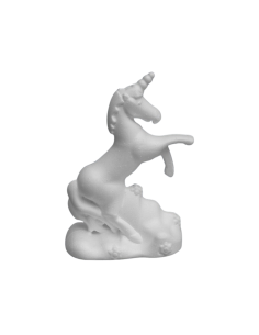 Accesorii creatie - polistiren HD - unicorn, alb, 12x18x7cm, Colorarte