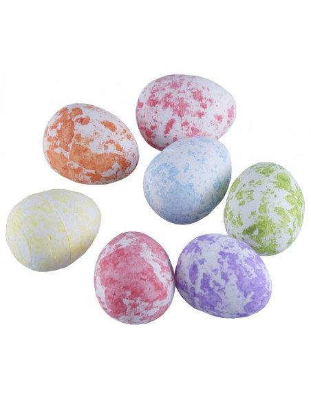 Accesorii creatie - polistiren - ou, colorat, 1.5cm, set 45 buc, Colorarte