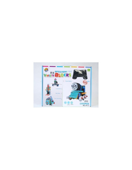Set de constructie MegaCreative Variety blocks - vehicule cu telecomanda 4 in 1 - 340172, 170 piese, 6+